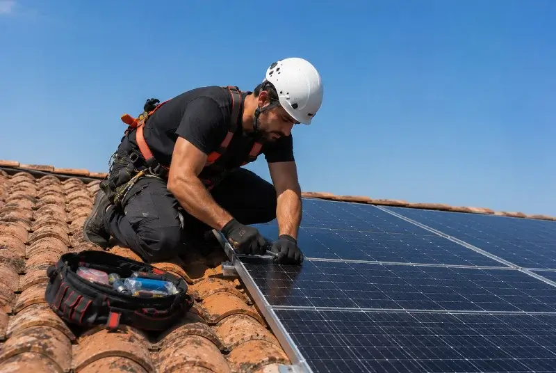 Maintenance et monitoring de panneaux solaires à Montdurausse