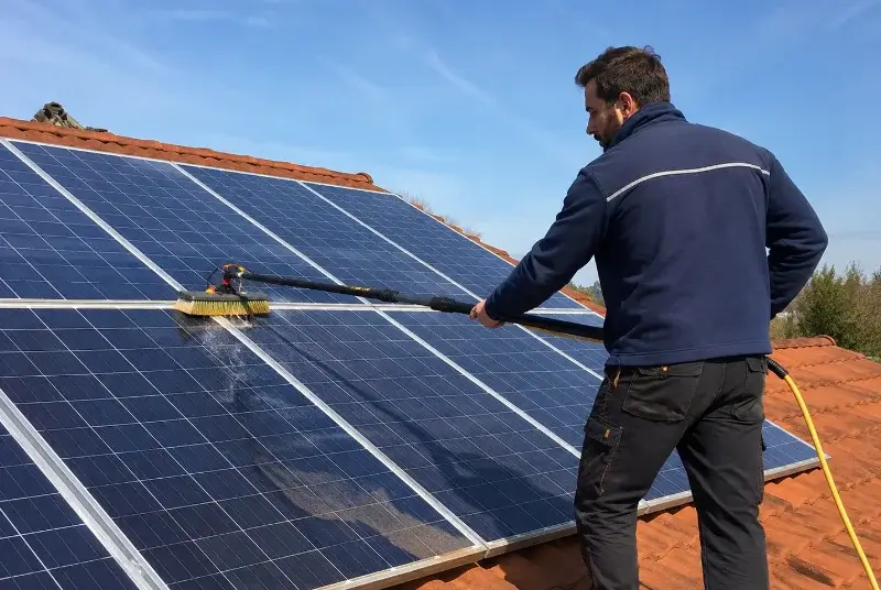 Nettoyage et entretien de panneaux solaires à Montdurausse